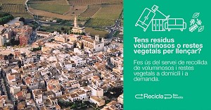 LArbo estrena un nou servei de recollida a domicili de voluminosos i restes vegetals