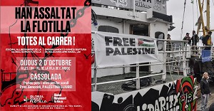 LAteneu Arbocenc convoca una cassolada a lArbo per denunciar lassalt a la Global Sumud Flotilla