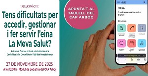 El CAP l´Arboç organitza un taller gratuït per facilitar l´ús de l’eina digital ´La Meva Salut´ El CAP l´Arboç organitza un taller gratuït per facilitar l´ús de l’eina digital ´La Meva Salut´