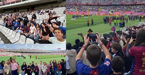 27 nenes i nens de l´Arboç assisteixen al Barça-Madrid femení gràcies al programa ´Barça Activa´t´ 27 nenes i nens de l´Arboç assisteixen al Barça-Madrid femení gràcies al programa ´Barça Activa´t´