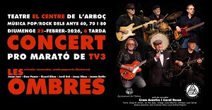 Entrades a la venda del 13� Concert Solidari de Les Ombres a l�Arbo� a benefici de La Marat� de TV3