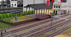 La Biblioteca Municipal de l�Arbo� acull una maqueta hist�rica de l�estaci� de tren ambientada entre els anys 40 i 60