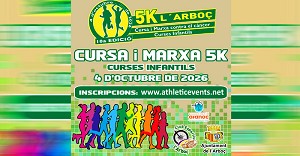 L´Arboç obre les inscripcions de la 10a Cursa i Marxa 5K contra el càncer L´Arboç obre les inscripcions de la 10a Cursa i Marxa 5K contra el càncer