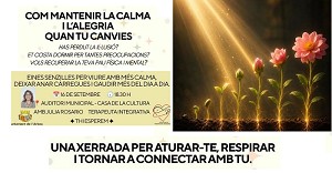 L�Arbo� acull una xerrada per recuperar la calma i l�alegria davant els canvis