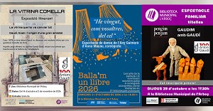 La Biblioteca Municipal de l´Arboç programa un octubre ple de cultura, literatura i espectacles La Biblioteca Municipal de l´Arboç programa un octubre ple de cultura, literatura i espectacles