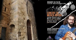 La música antiga torna a la Capella dels Dolors de l´Arboç amb Josep Maria Martí i Pere Olivé La música antiga torna a la Capella dels Dolors de l´Arboç amb Josep Maria Martí i Pere Olivé
